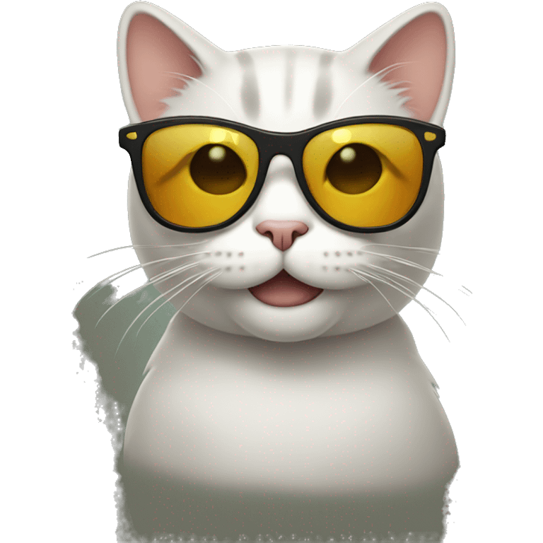 Cat with sunglasses emoji