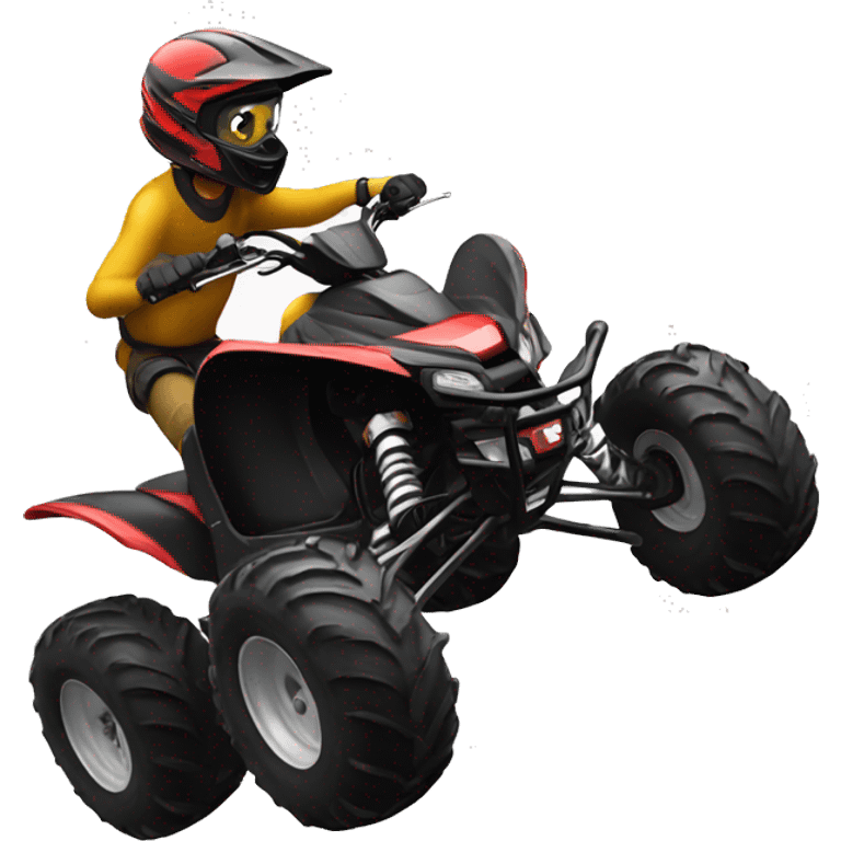 Atv doing a wheelie emoji