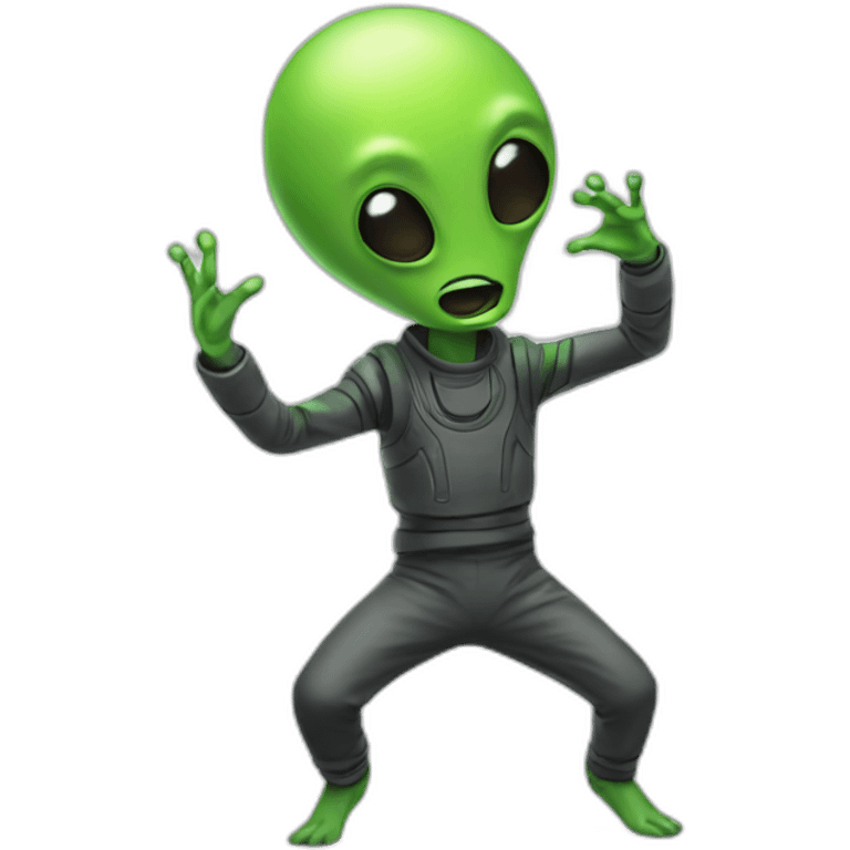 dancing alien emoji