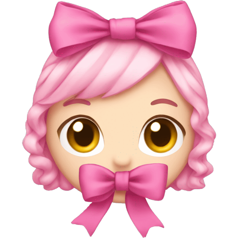 Pink ribon that is so cute emoji