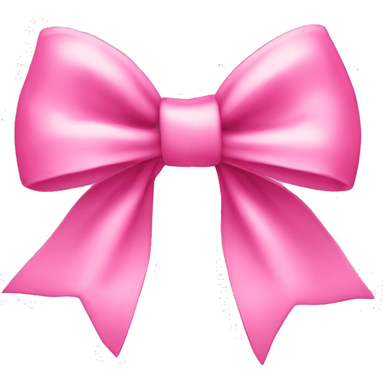 Pink cute bow emoji