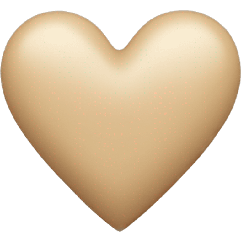 Beige heart  emoji