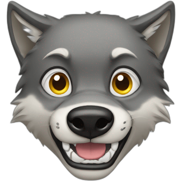 hungry wolf emoji