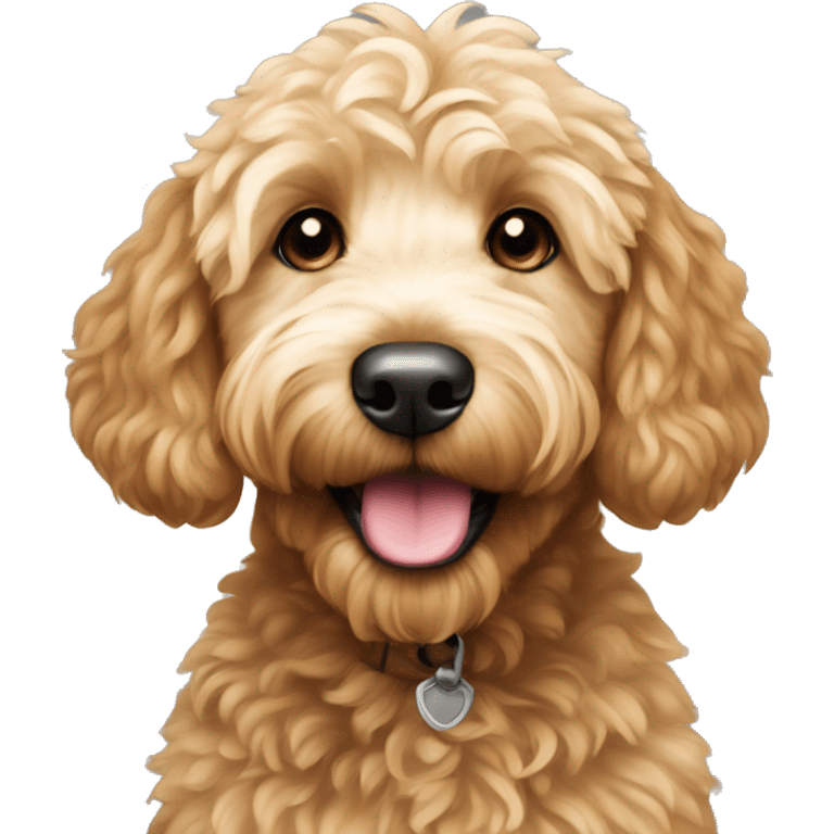 Mini goldendoodle emoji