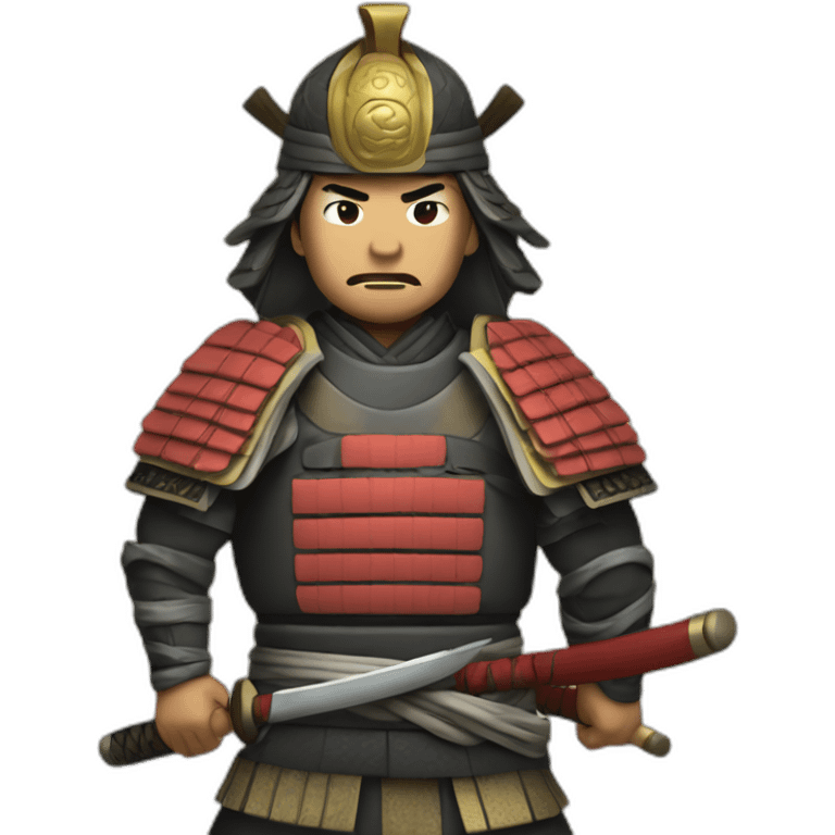 brave samurai emoji