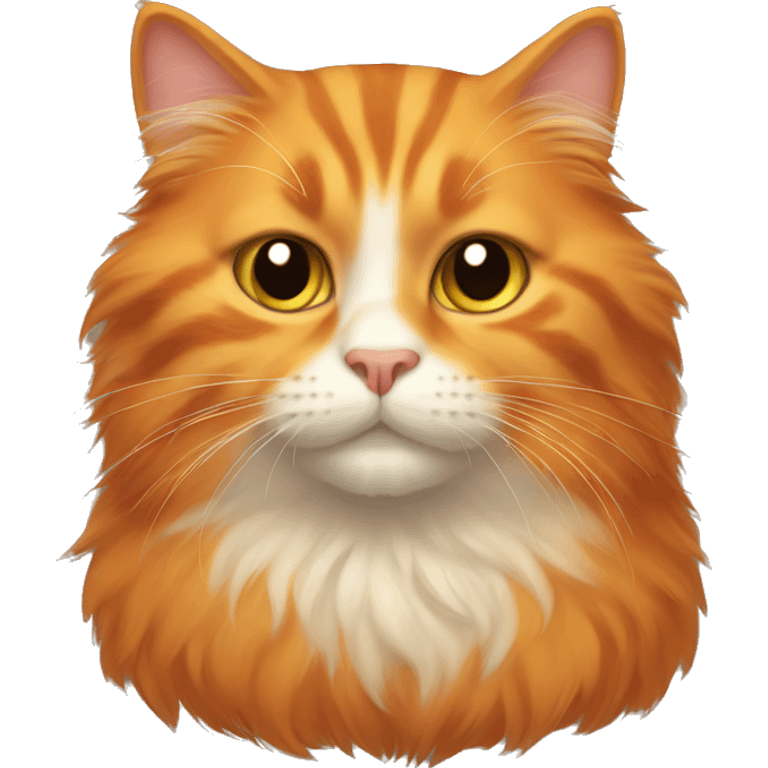 fluffy orange cat emoji