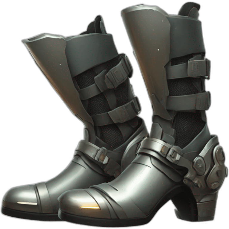 futuristic Technomancer armored boots emoji