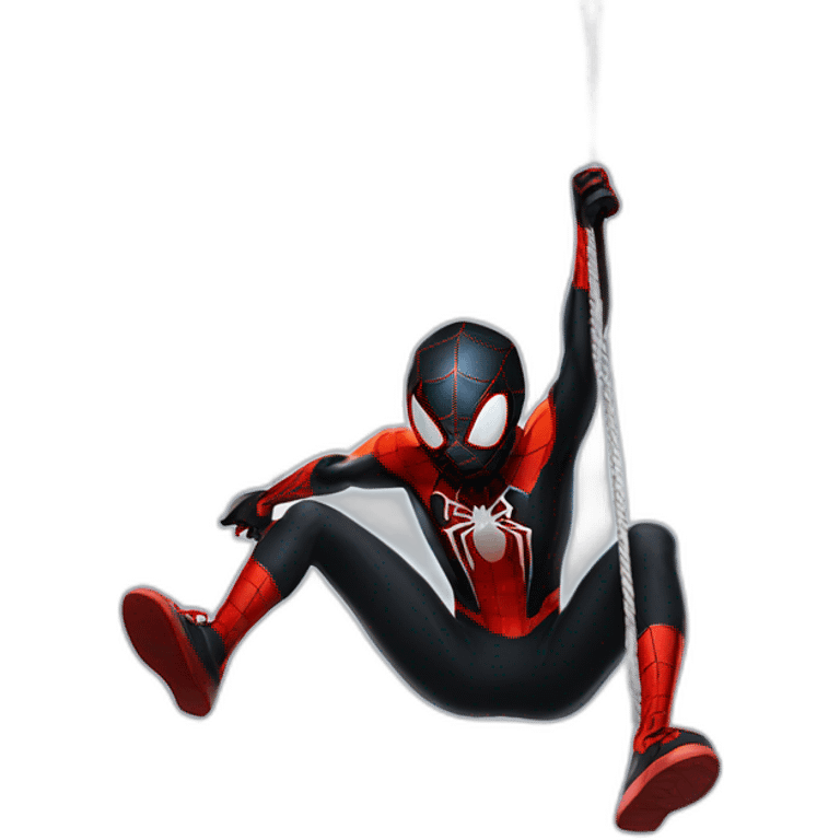 Miles morales web swinging emoji