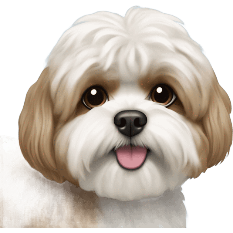 Shitsu crossed mini poodle emoji