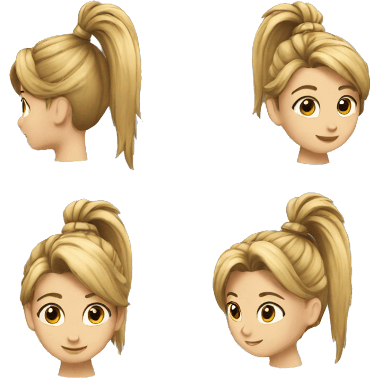 pony tail emoji