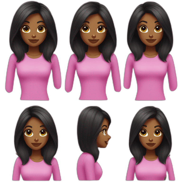 emoji black barbi emoji