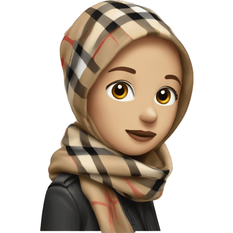 Burberry scarf emoji