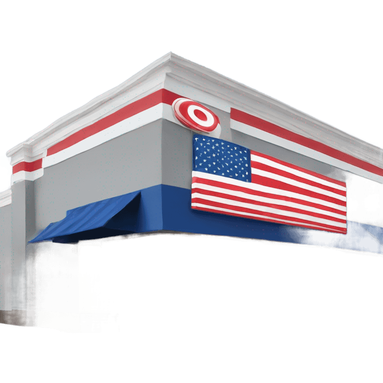 A store in America named target patriotic emoji