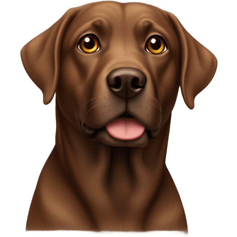 Brown lab emoji