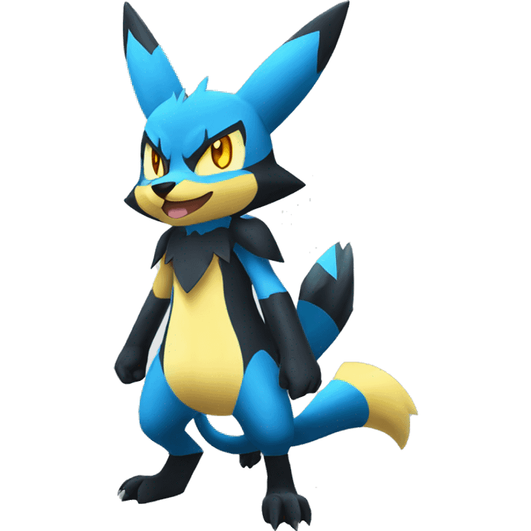 Lucario-Zeraora full body emoji