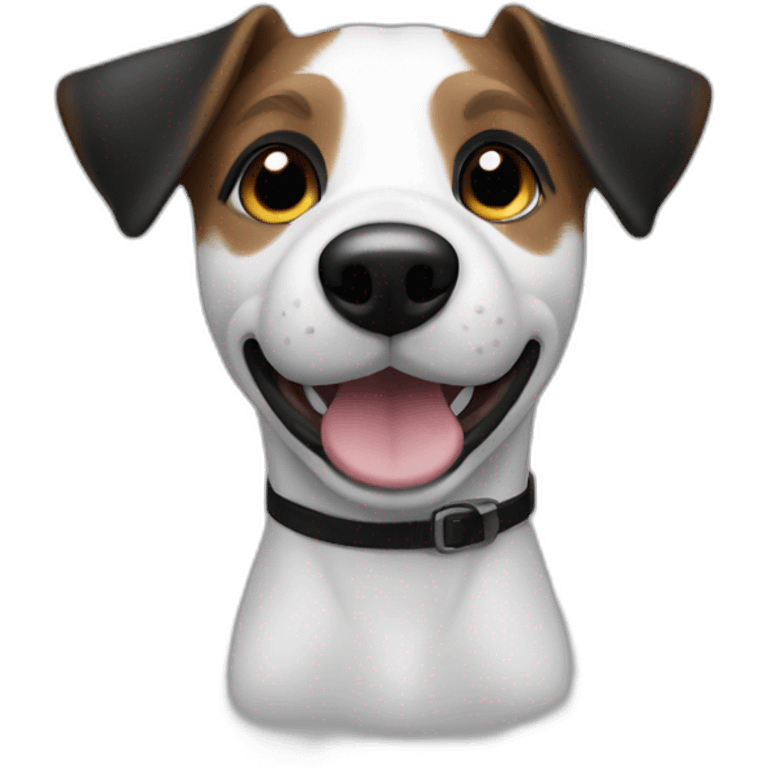 Jack russel noir et blanc emoji