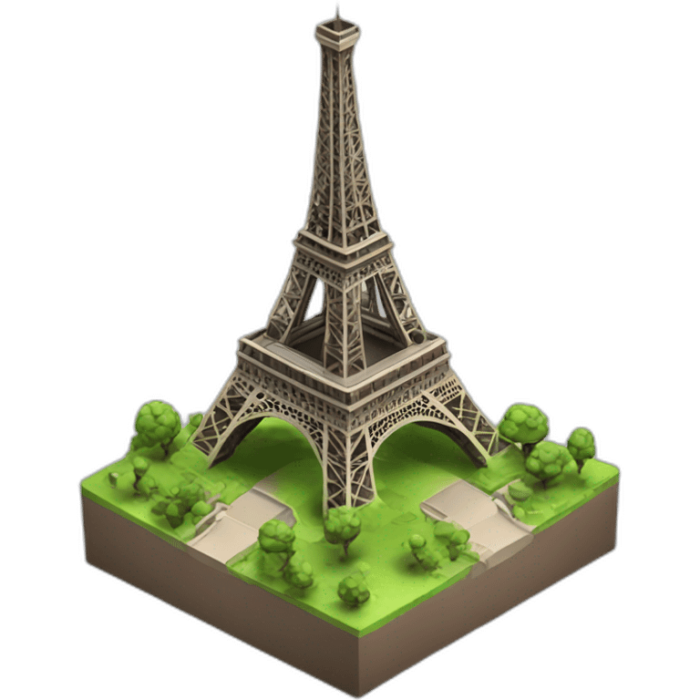 3D Eiffel Tower emoji