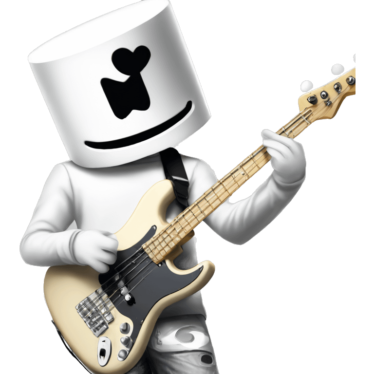 DJ marshmello playing Bass nostalgia emoji