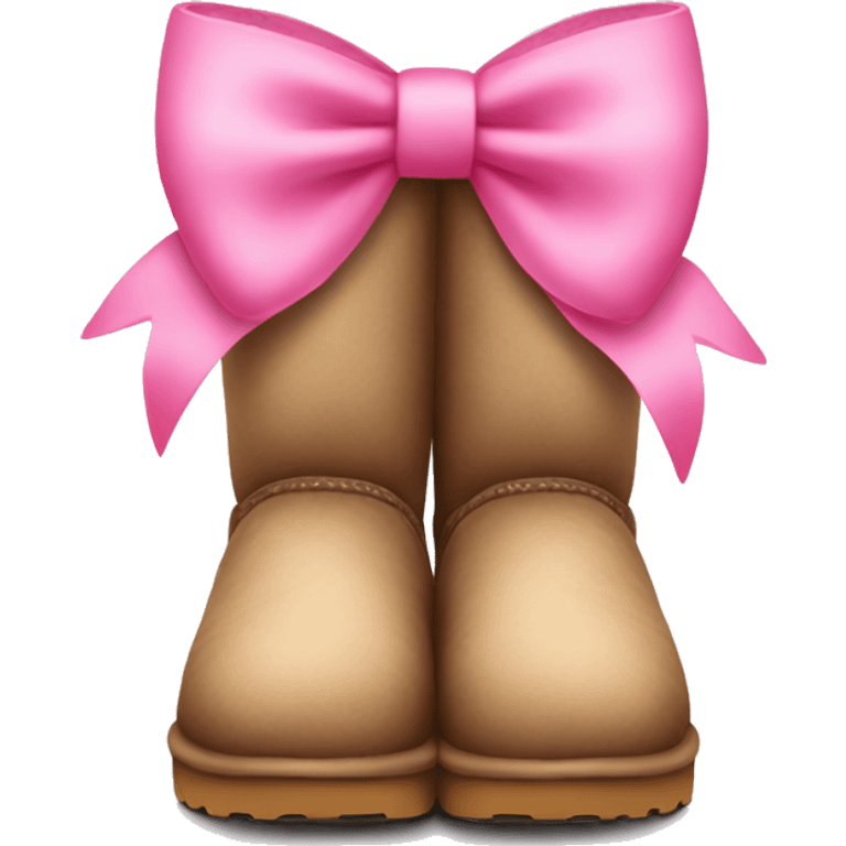 cute uggs with pink bow emoji