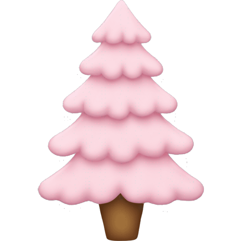 Light pink Christmas tree emoji