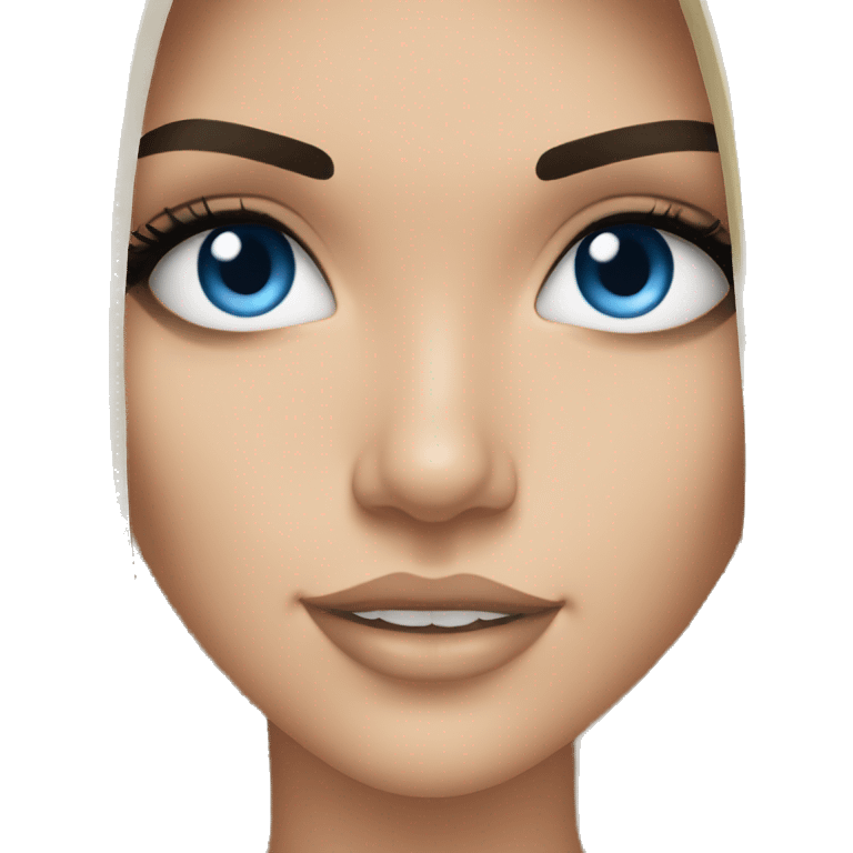 Kendall Jenner with blue eyes  emoji