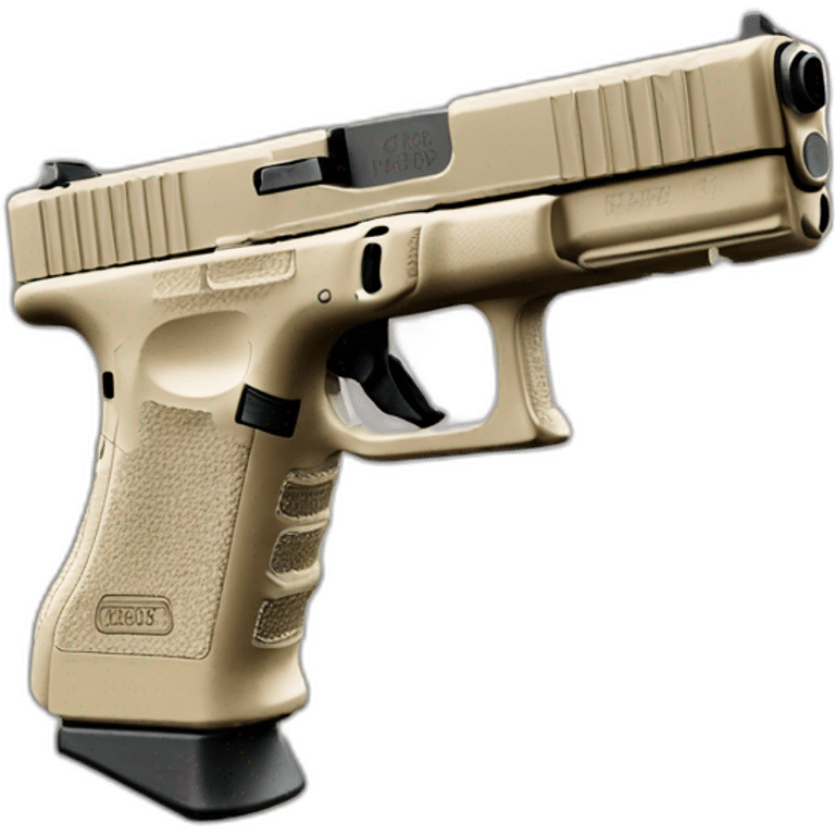 glock 17 beige detailled military emoji