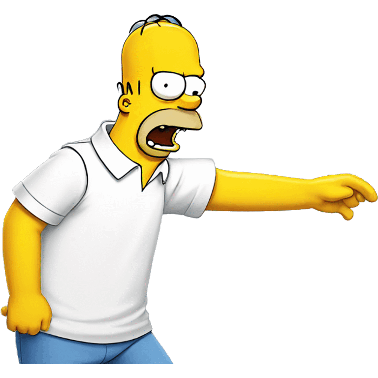 homer simpson screaming emoji