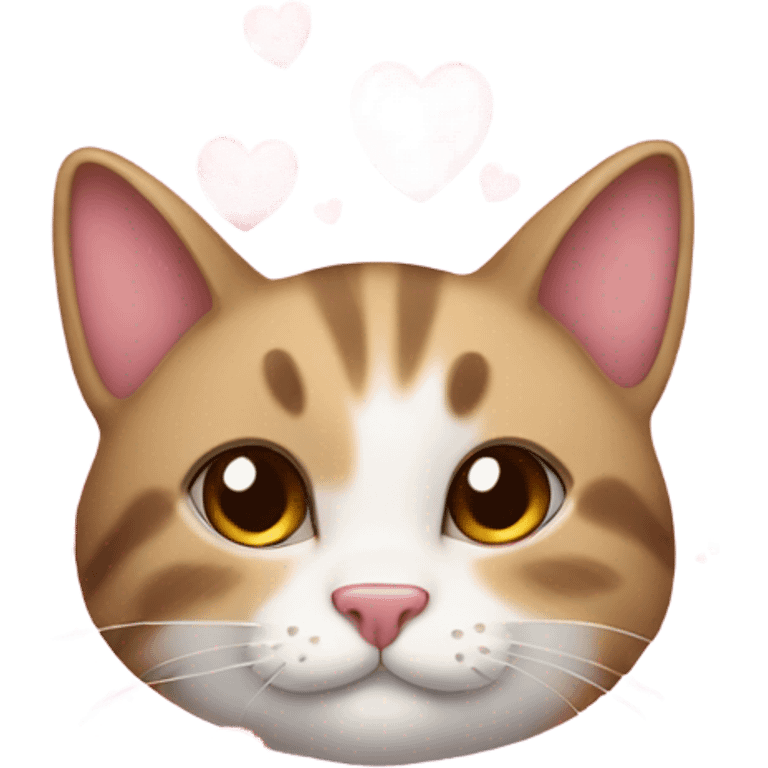 cat with hearts emoji