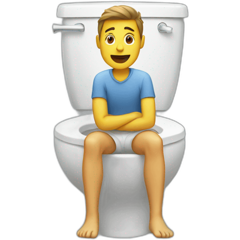 guy on the toilet emoji