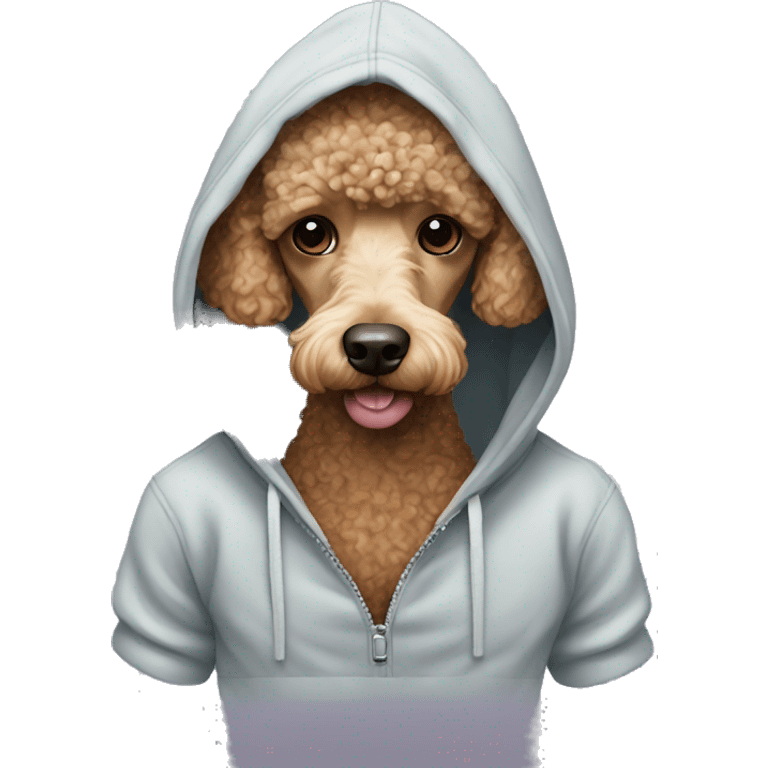 poodle with hoodie  emoji