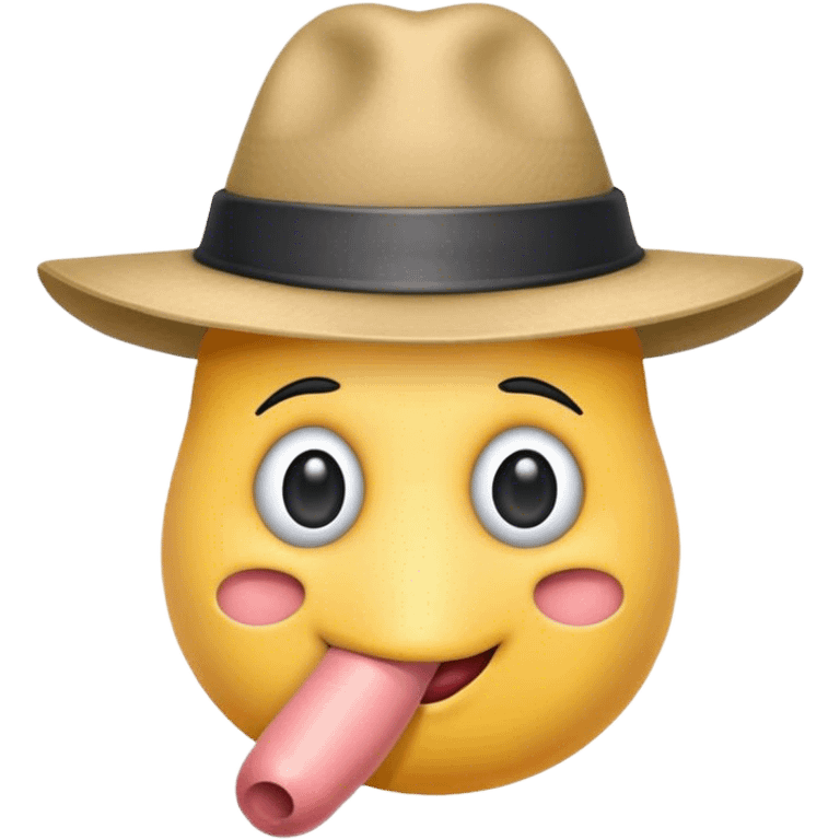 Penis with a face and hat  emoji