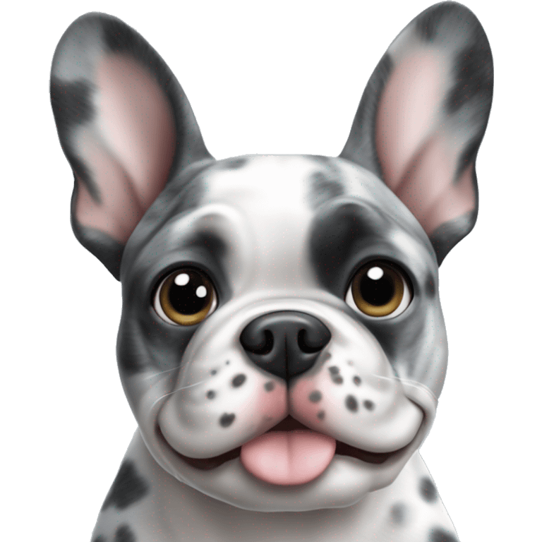 French bulldog blue merle emoji