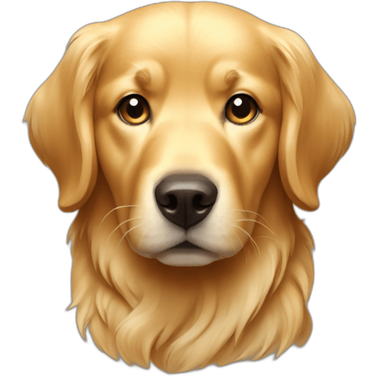 Golden retriever dog emoji