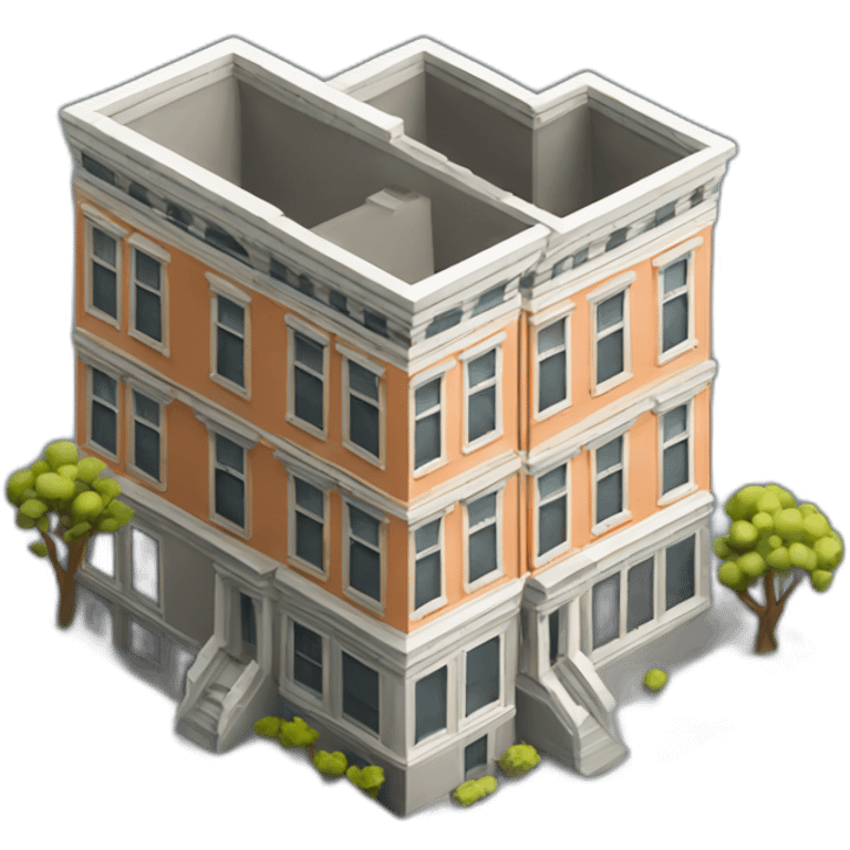 building model isometric san francisco emoji