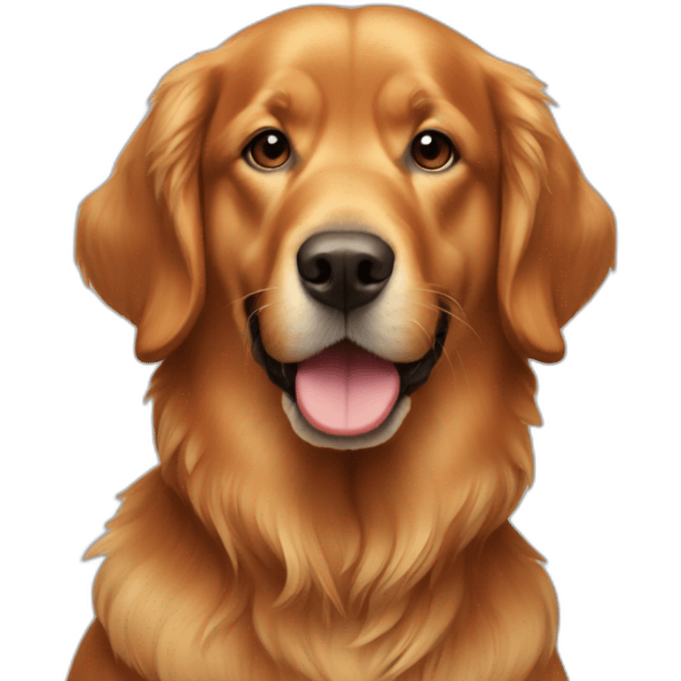 red american golden retriever emoji