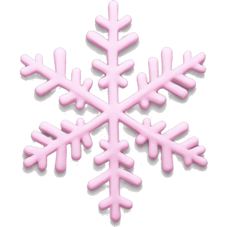 pastel pink snowflake  emoji