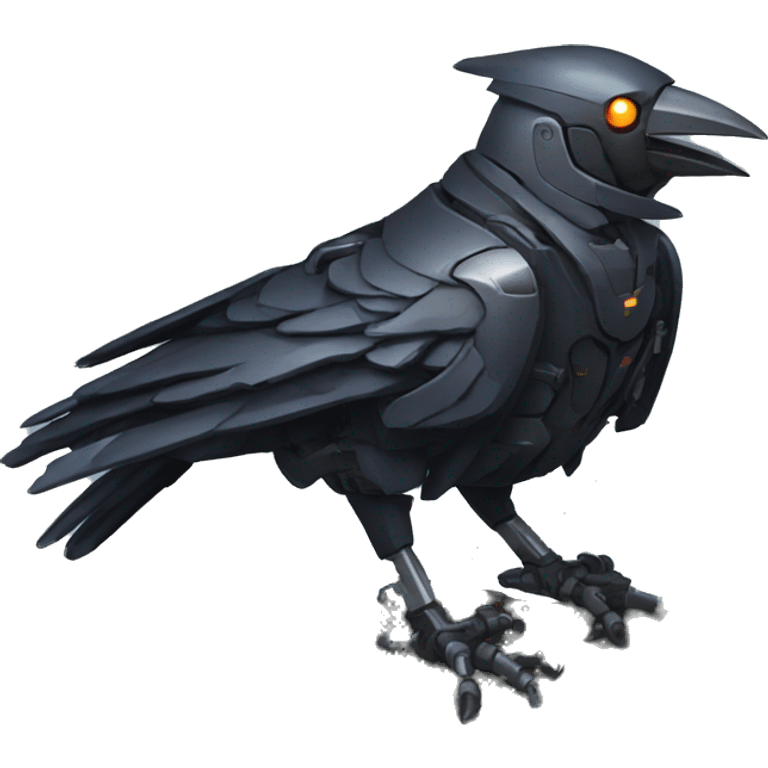 Mecha crow emoji