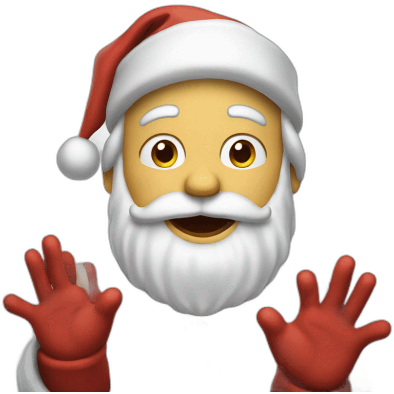 Santa with hands out emoji