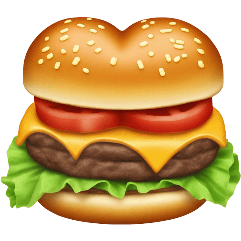 Valentines burger emoji