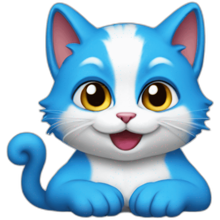 Cat smurf emoji