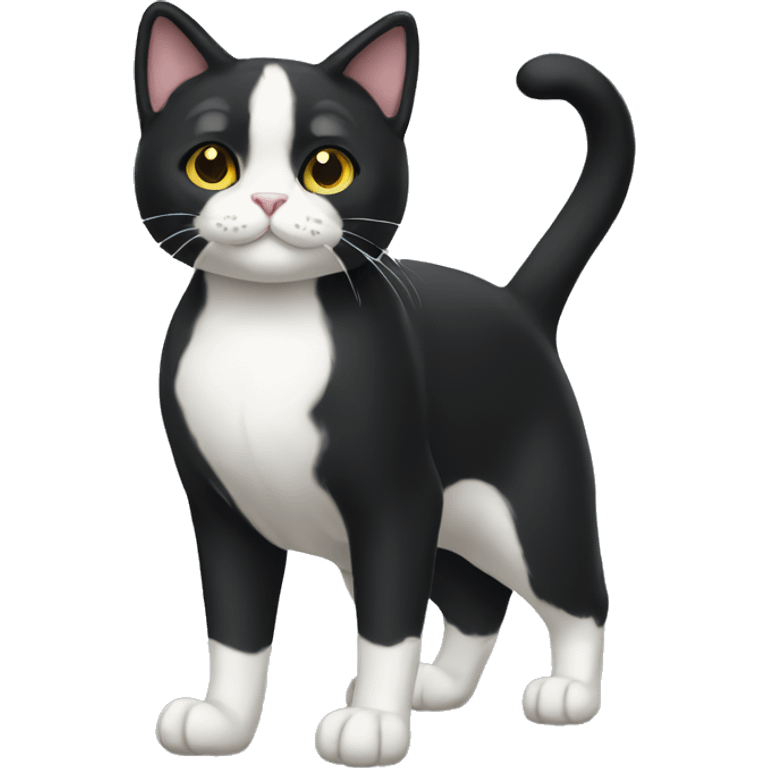 Tuxedo Cat Breed Full Body emoji