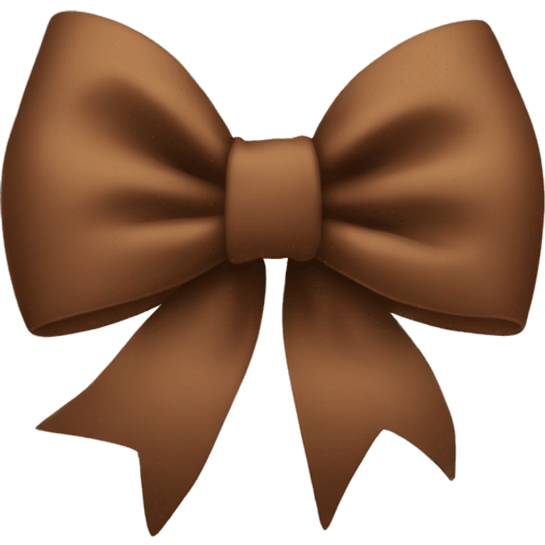 Brown bow emoji