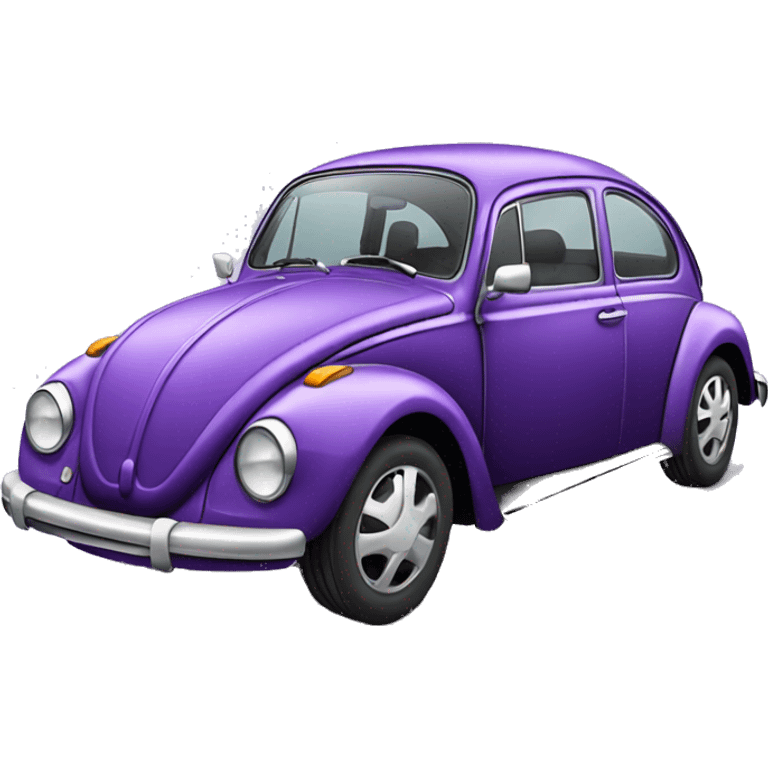 purple volkswagen beetle emoji