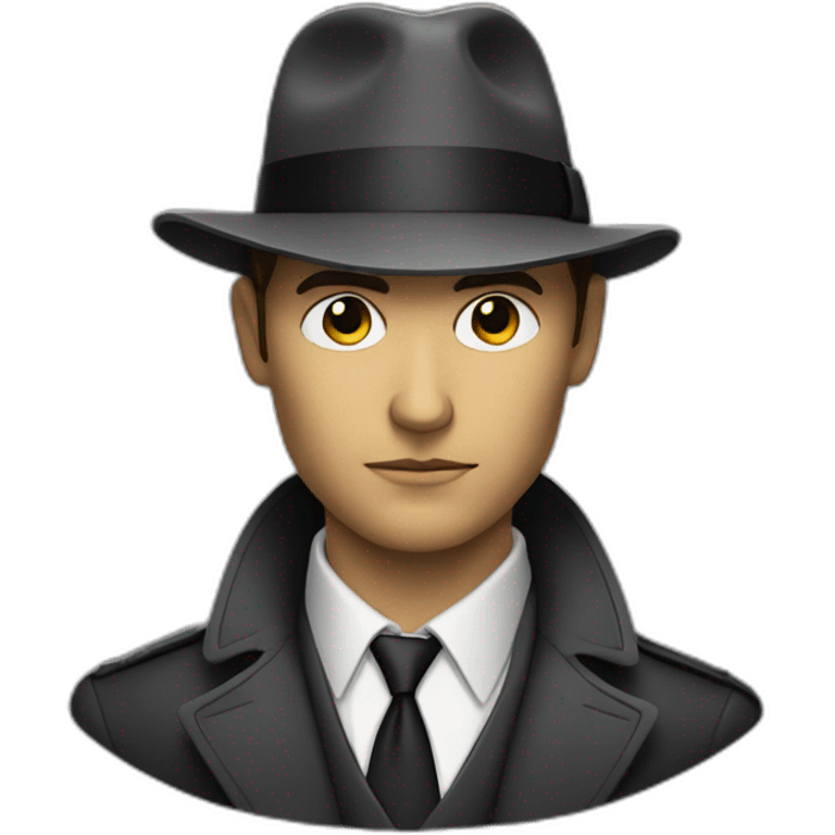 Film noir detective emoji