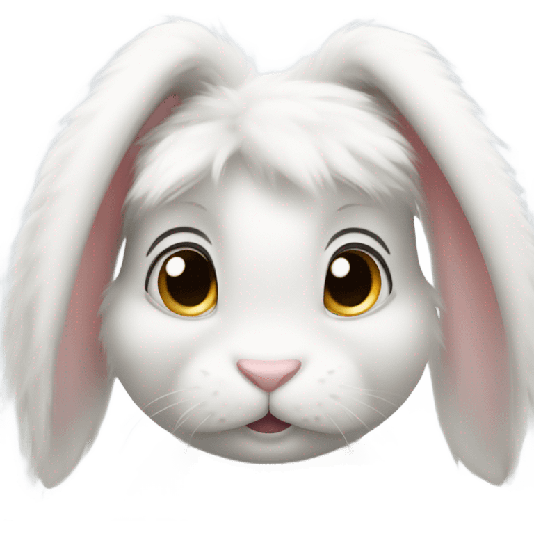 white bunny emoji