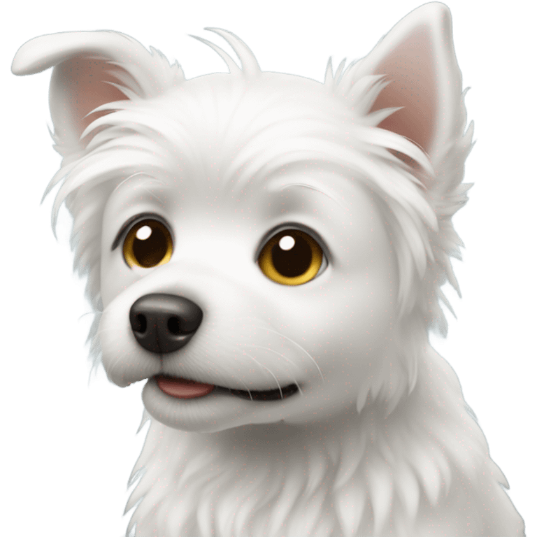 Little white dog emoji