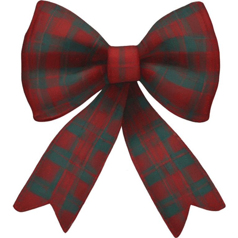 Plaid bow emoji