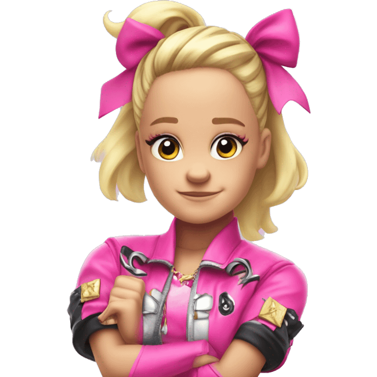 Jojo siwa doing the stay fierce pose emoji