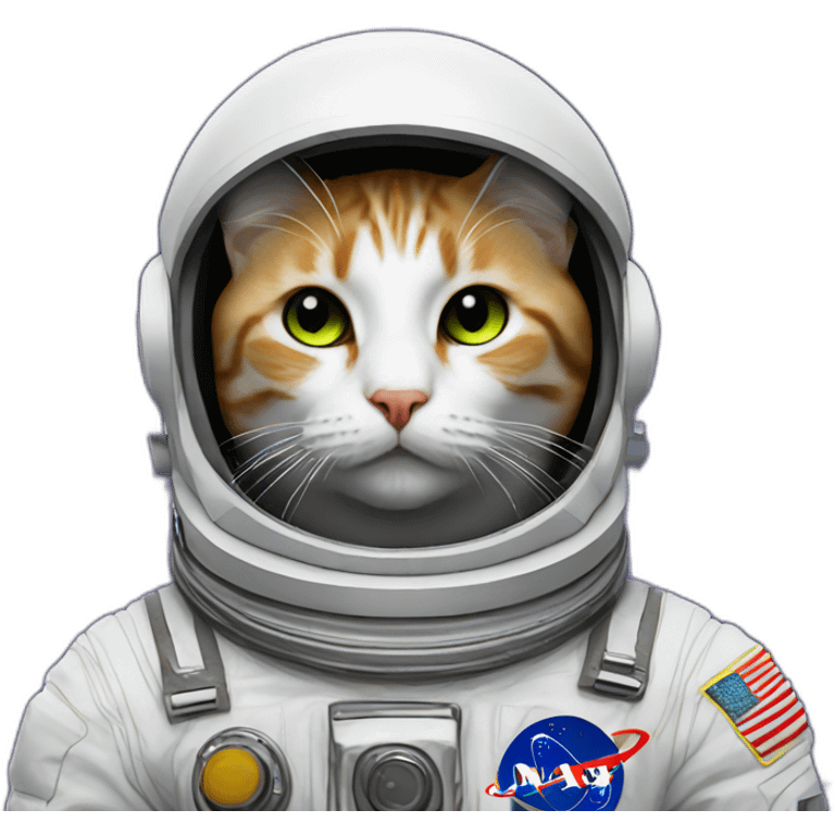 cat neon astronaut emoji