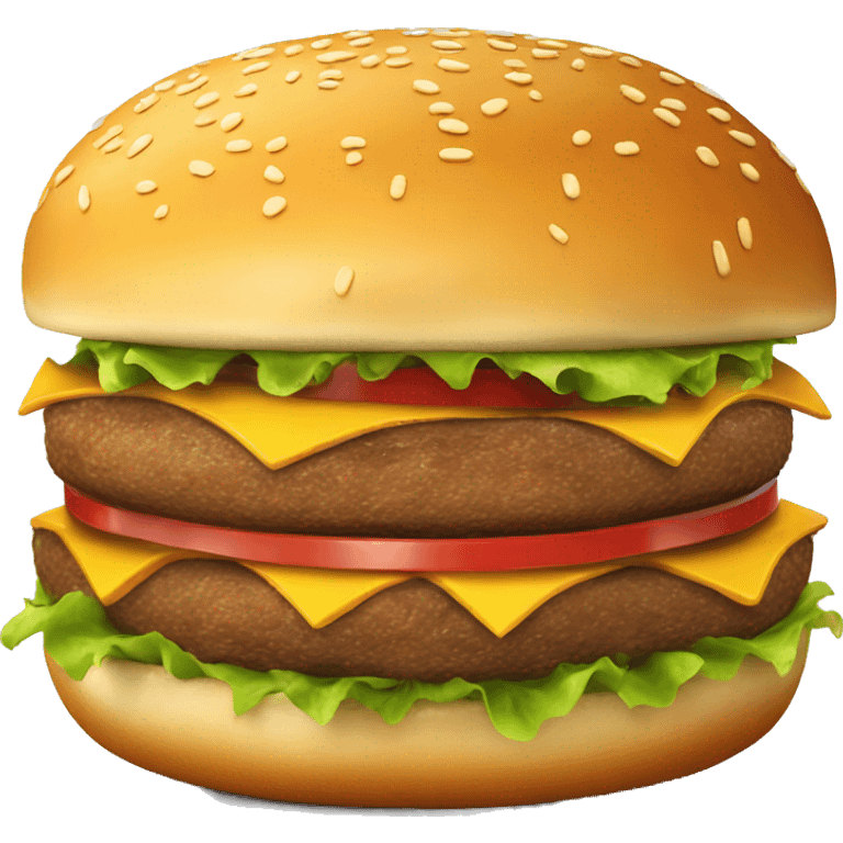 Tasty real looking burger emoji